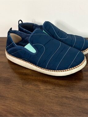 Olukai X RUMPL Women’s Kui Mino Blue Loafer Shoes Sz 9 Comfy!! Fall Lounge